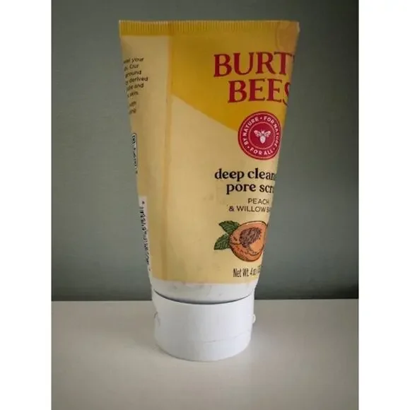 Burt's Bees Deep Cleansing Pore Scrub Peach & Willow Bark 4 oz- New - Picture 4 of 4